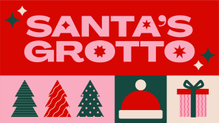 Santa's grotto at Flux studio