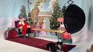 Santa visits Flux studio for charity